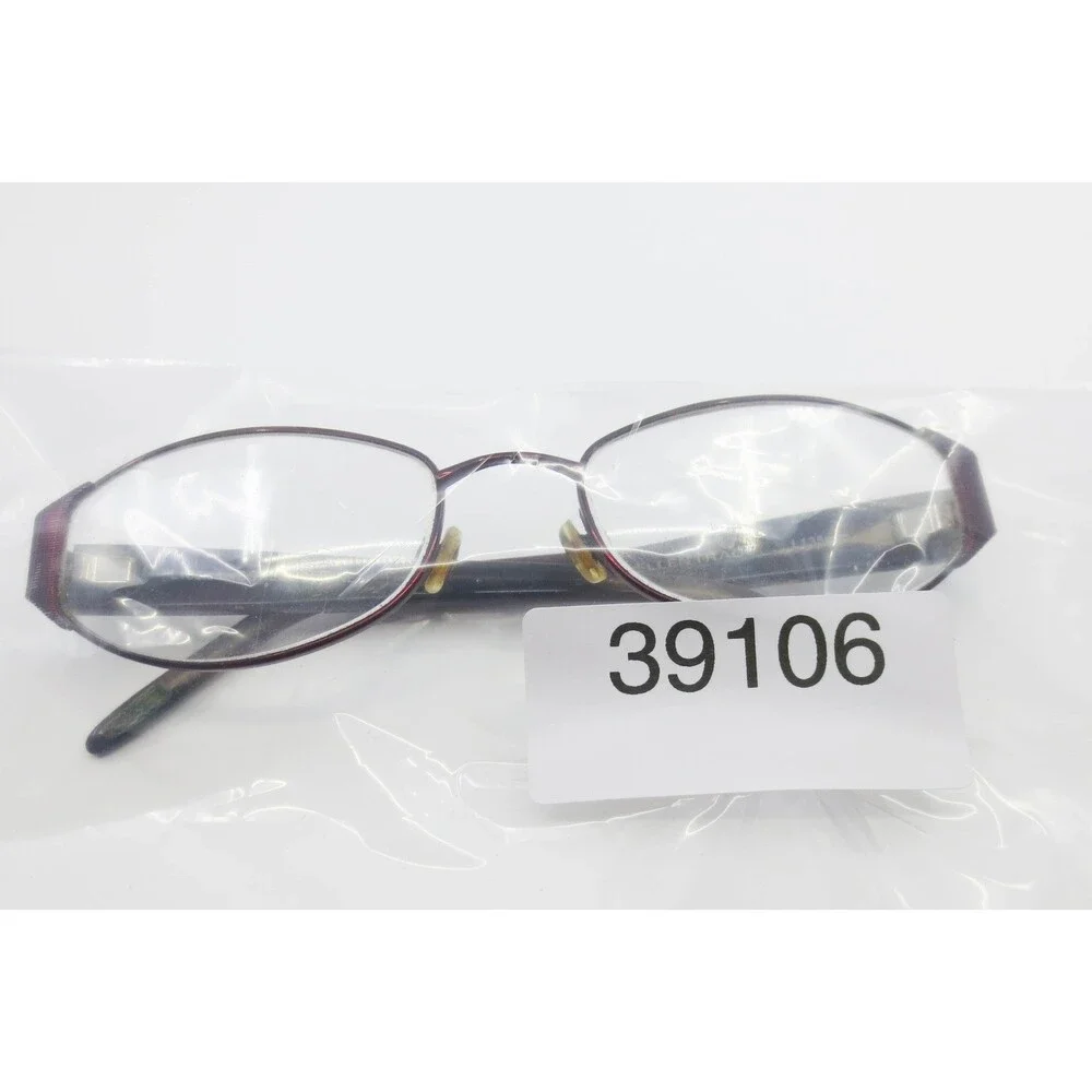 Ellen Tracy Borealis Wine Oval Eyeglass Frames 53-18-135 Burgundy Designer
